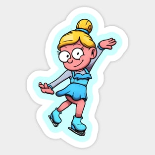 Figure Skating Girl Sticker